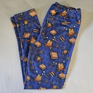 Fabulegs S'mores Campfire Leggings M